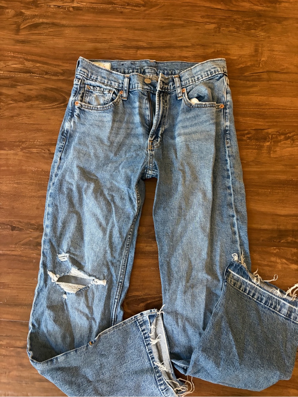 GAP Light Blue Boot Cut Distressed Women's Jeans